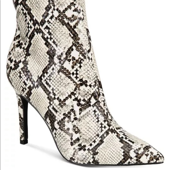 Thalia Sodi Rylie Smakeskin Pointed Toe Stiletto Bootie - Picture 2 of 7